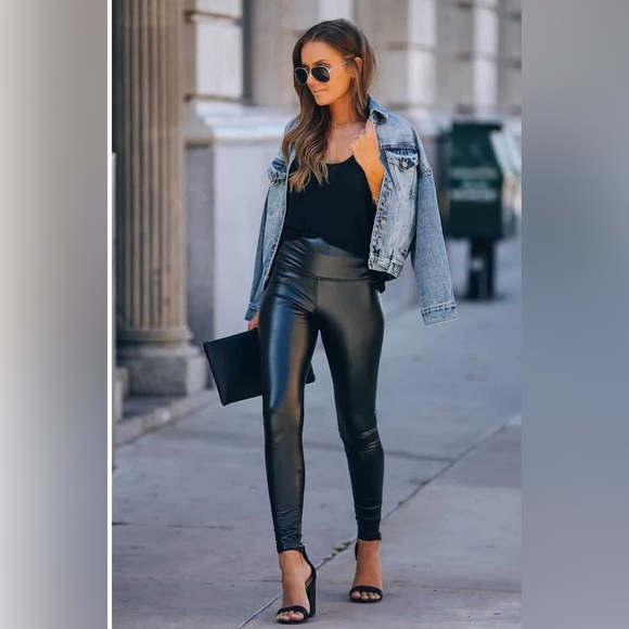 NWOT Commando Faux Leather Leggings - Picture 8 of 9